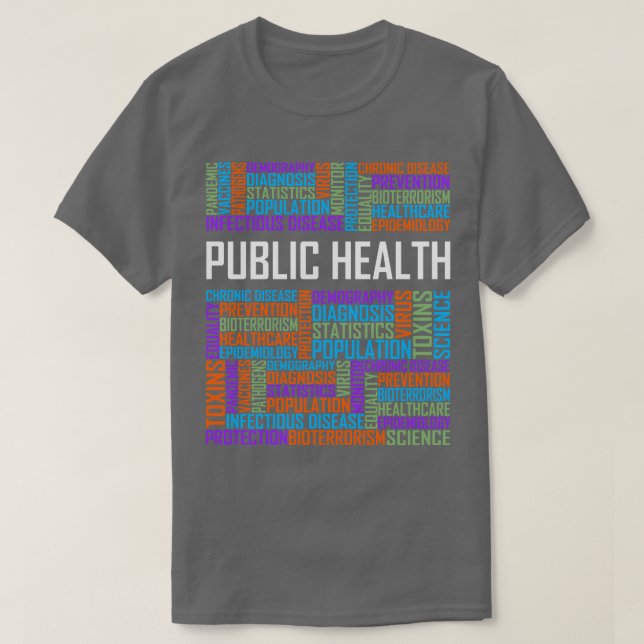 Public Health Words T-Shirt (Design Front)