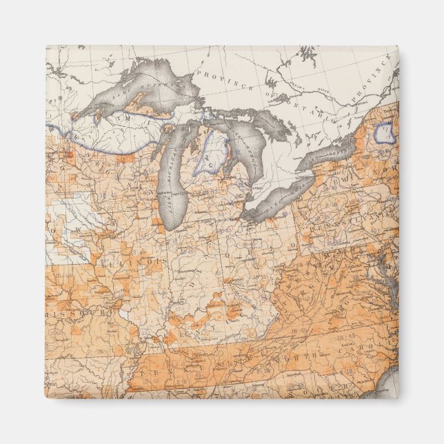 Public Indebtedness, Statistical US Lithograph Magnet (Front)