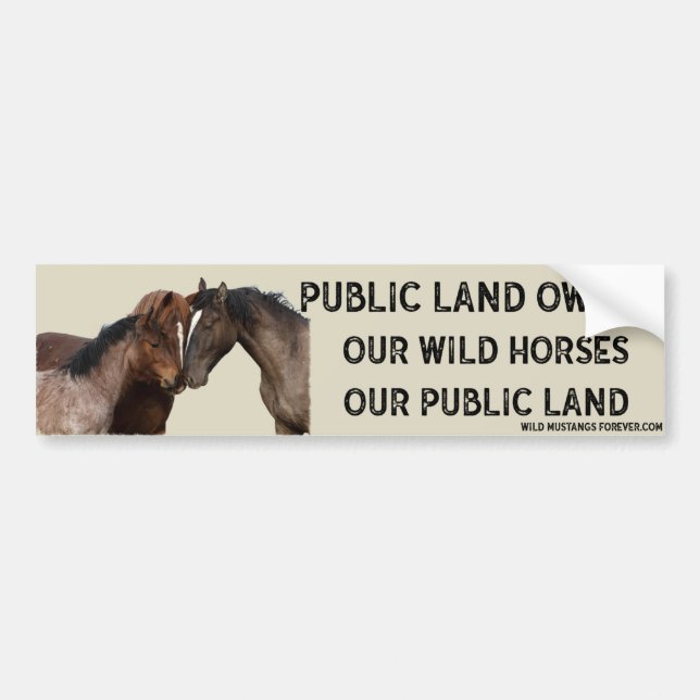 Public Land Owner bumper sticker (Front)