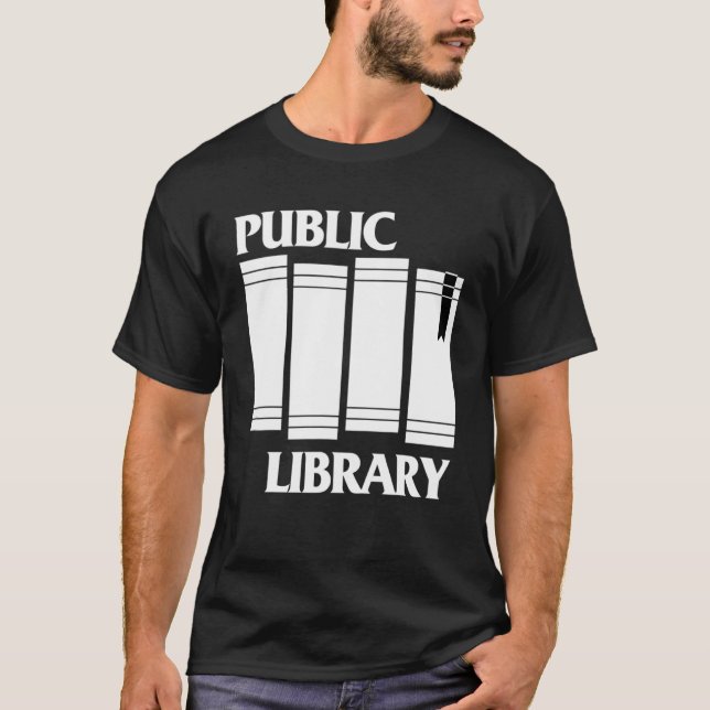 Public Library Book T-Shirt (Front)