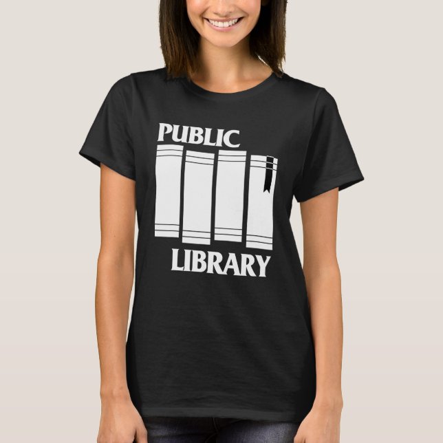 Public Library Book T-Shirt (Front)