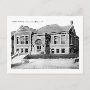 Public Library, San Luis Obispo,California Vintage Postcard