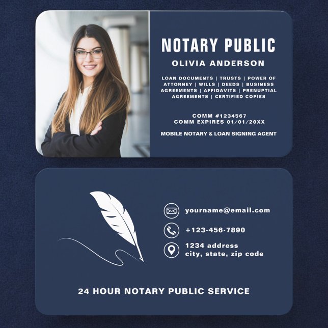 Public Notary Business Card (Creator Uploaded)