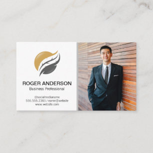 Public Notary   Feather Quill   Business Man  Busi Card