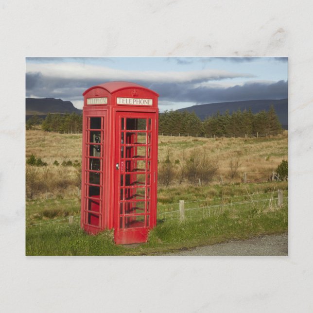 Public Phone Box, Ellishadder, near Staffin, Postcard (Front)