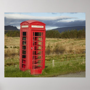 Public Phone Box, Ellishadder, near Staffin, Poster