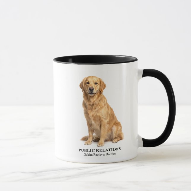 Public Relations Golden Retriever Mug (Right)