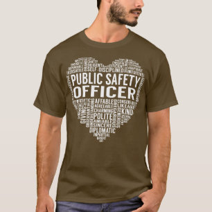 Public Safety Officer Heart T-Shirt