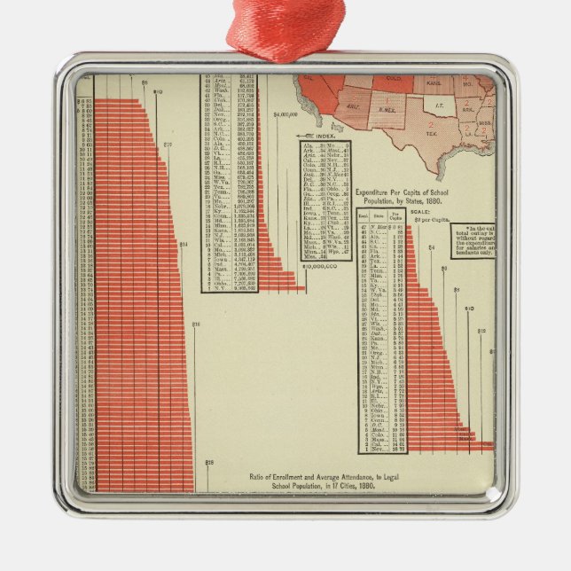 Public schools metal tree decoration (Front)