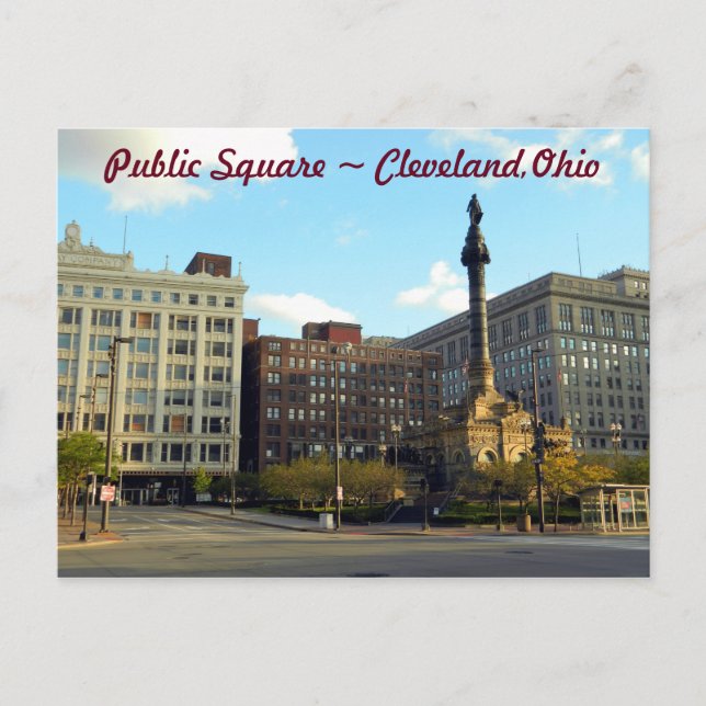 Public Square , Cleveland Ohio Postcard (Front)