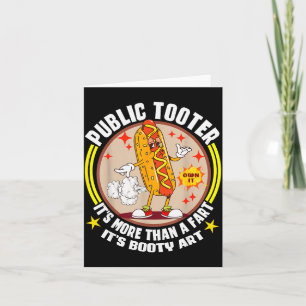 Public Tooter Funny Inappropriate Embarring Adult  Card