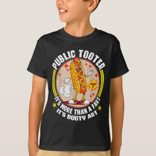 Public Tooter Funny Inappropriate Embarring Adult  T-Shirt