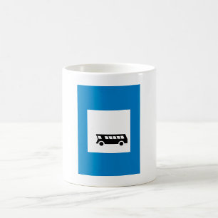 Public Transport Bus Stop Sign Urban Transit  Coffee Mug