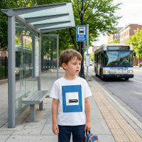 Public Transport Bus Stop Sign Urban Transit 