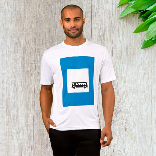Public Transport Bus Stop Sign Urban Transit  T-Shirt