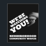 Public View, Neighborhood Watch Warning Flyer<br><div class="desc">Public View,  Neighborhood Community Watch Warning Flyer by The Business Card Store.</div>