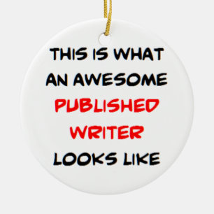published writer, awesome ceramic tree decoration