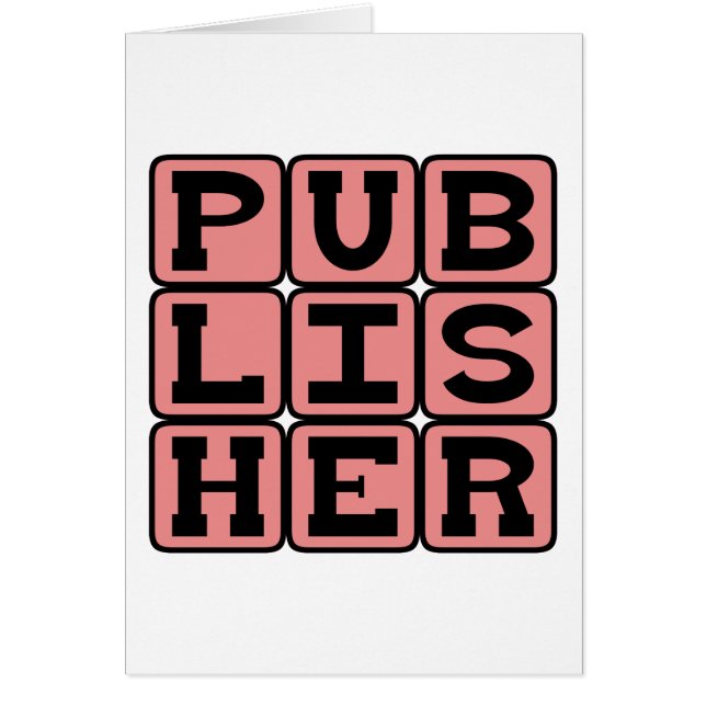 Publisher, Book Manufacturer (Front)