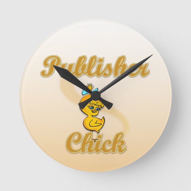 Publisher Chick Round Clock (Front)