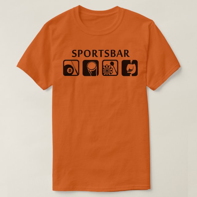 Pubs sports sports bar T-Shirt (Design Front)