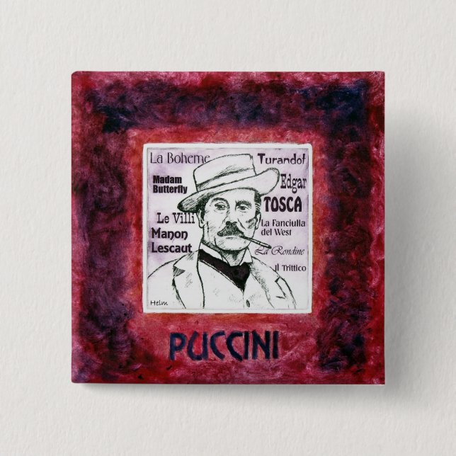 Puccini button / badge (Front)