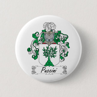 Puccini Family Crest 6 Cm Round Badge