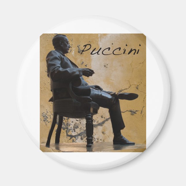 Puccini_Statue_Lucca Magnet (Front)