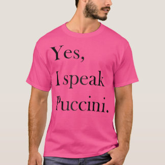 Puccini T Shirt - Classical Music Lover Ts Opera L