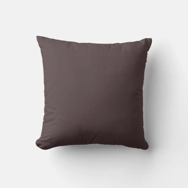 Puce Solid Colour Background Cushion (Front)