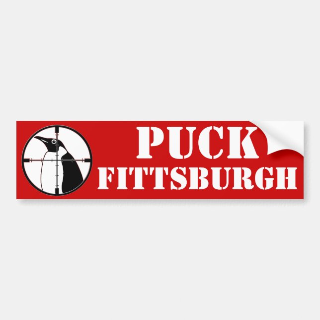 Puck Fittsburgh Bumper Sticker (Front)