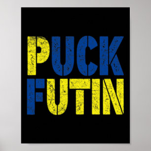Puck Futin For This War - War On Ukraine - Support Poster