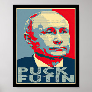 Puck Futin Hope I Stand With Ukraine Poster