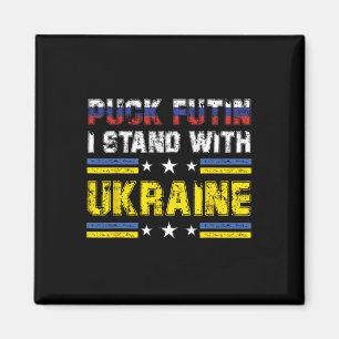 Puck Futin I Stand With Ukraine Free Ukraine Anti Magnet