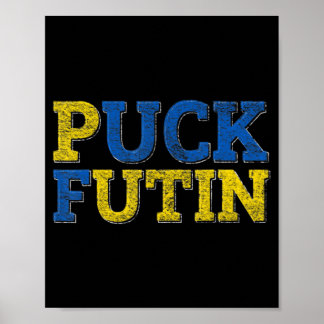 PUCK FUTIN I Stand With Ukraine  Poster