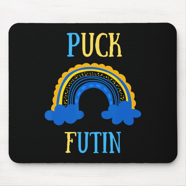 Puck Futin Meme Funny Design Ukraine Russia  Mouse Pad (Front)
