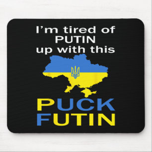 Puck Futin Meme Pround Of Ukrainian Ukraine Map Fl Mouse Pad