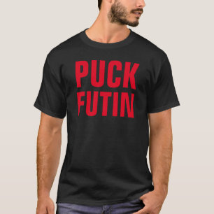 Puck Futin T-shirt  Ukraine Support. Red text