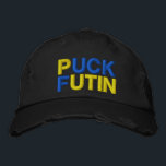 Puck Futin - Ukrainian Flag Peace Support Ukraine Embroidered Hat<br><div class="desc">I Stand With Ukraine - Freedom - Peace - Support Ukraine - Solidarity - Flag of Ukraine - Strong Together - Freedom Victory - Puck Futin ! Let's make the world a better place - everybody together ! A better world begins - depends - needs YOU too ! You can...</div>