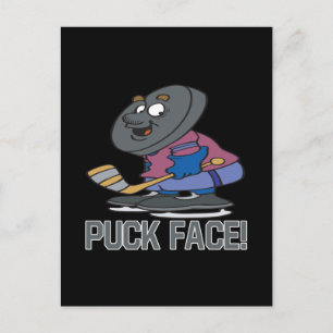 Puck Head Postcard