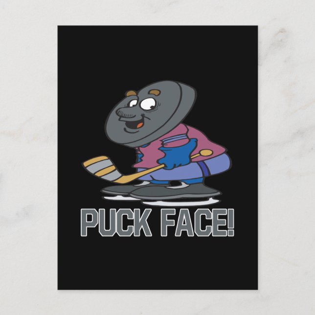 Puck Head Postcard (Front)
