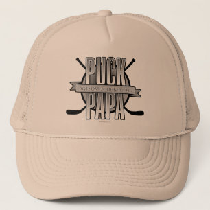 Puck Papa (Hockey Dad) Trucker Hat