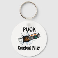 Puck The Causes Cerebral Palsy Keychain