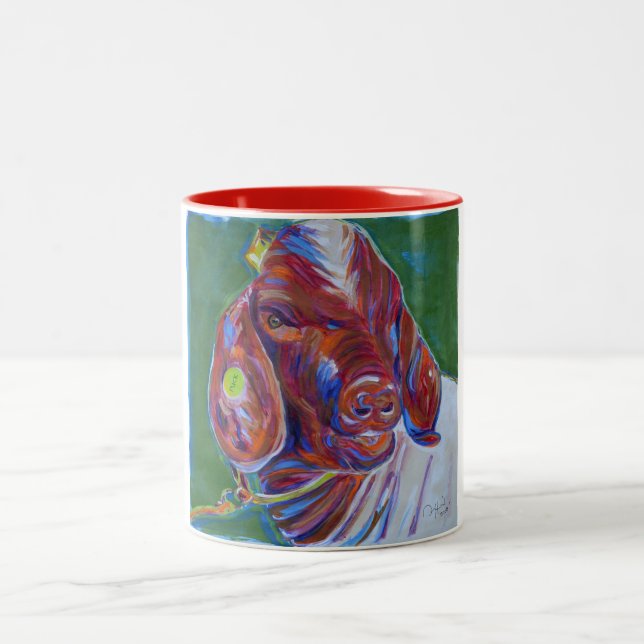 Puck, The Goat Two-Tone Coffee Mug (Center)