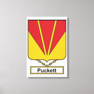 Puckett Family Crest Canvas Print