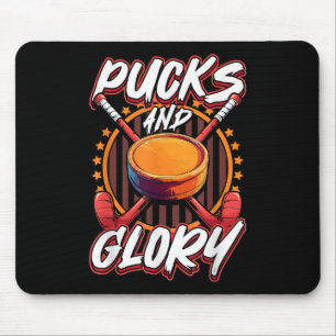 Pucks And Glory Field Hockey Artwork Mouse Pad