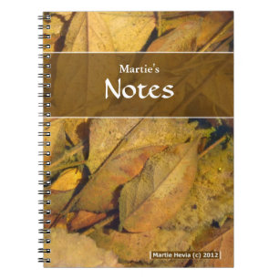 Puddle Leaves Notebook
