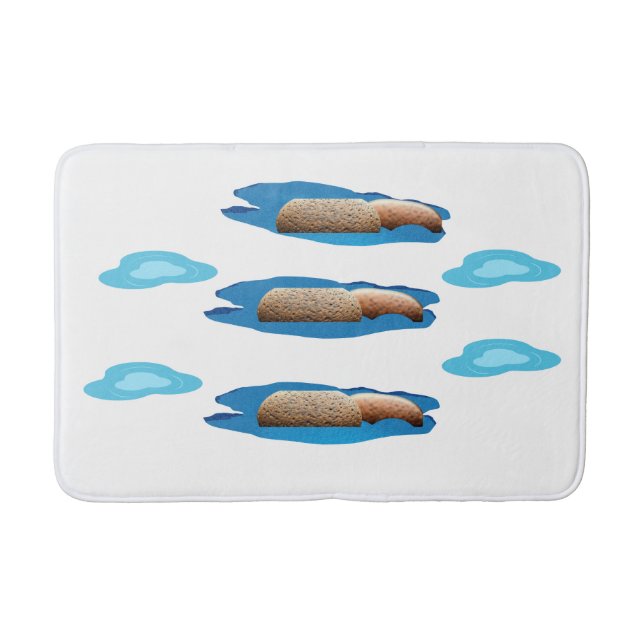 Puddles and Stones Bathmat (Front)