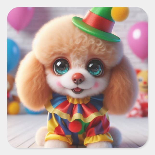 "Puddles" Square Sticker (Front)