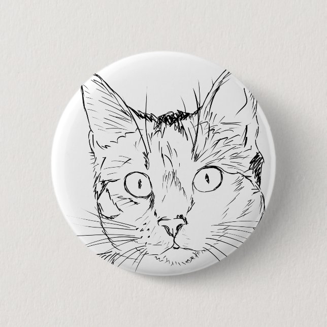 Puddy Cat 6 Cm Round Badge (Front)