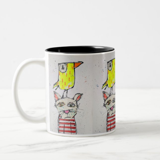 Puddy Cat & Canary 11 oz Mug (Left)